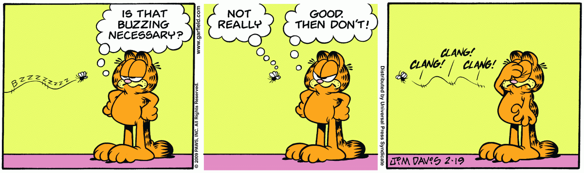 Garfield – (February 19, 2009) © Jim Davis